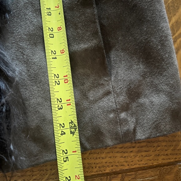 Chico's Dark Brown Teddy Jacket with Faux Fur - Picture 10 of 12